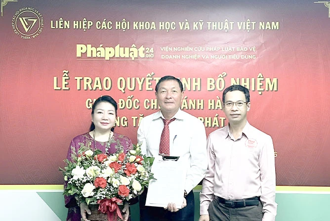 Ông Tăng Xuân Phát giữ chức Giám đốc CN Hà Nội Viện nghiên cứu pháp luật bảo vệ doanh nghiệp và người tiêu dùng