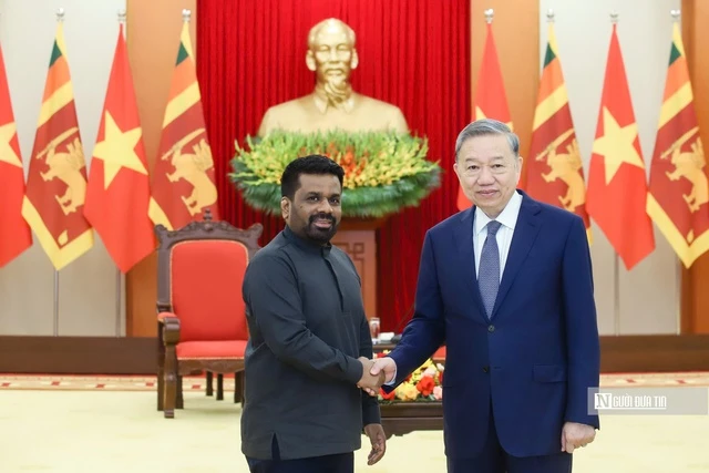 Tổng Bí thư Tô Lâm tiếp Tổng thống Sri Lanka
