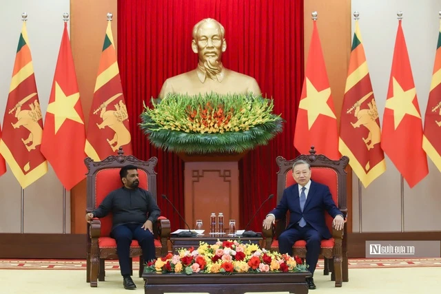 Tổng Bí thư Tô Lâm tiếp Tổng thống Sri Lanka